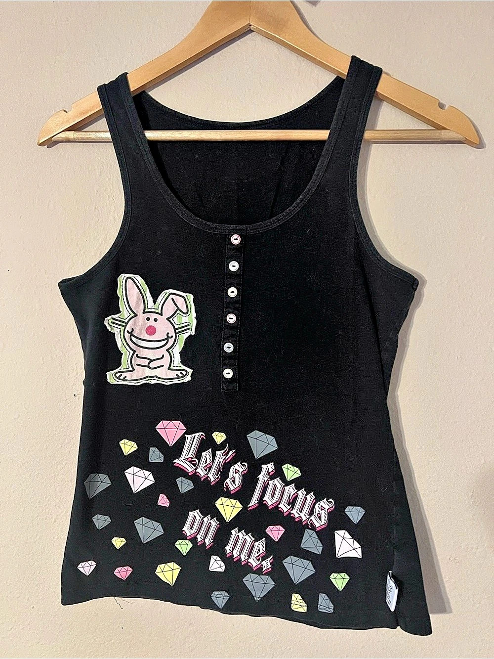 Happy Bunny Graphic Tank Top | Small